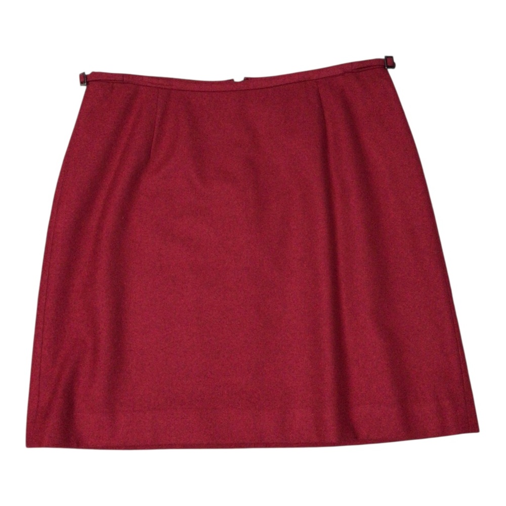 Ann Taylor Classic Red A-Line Skirt Wool Blend Lined Sz 8